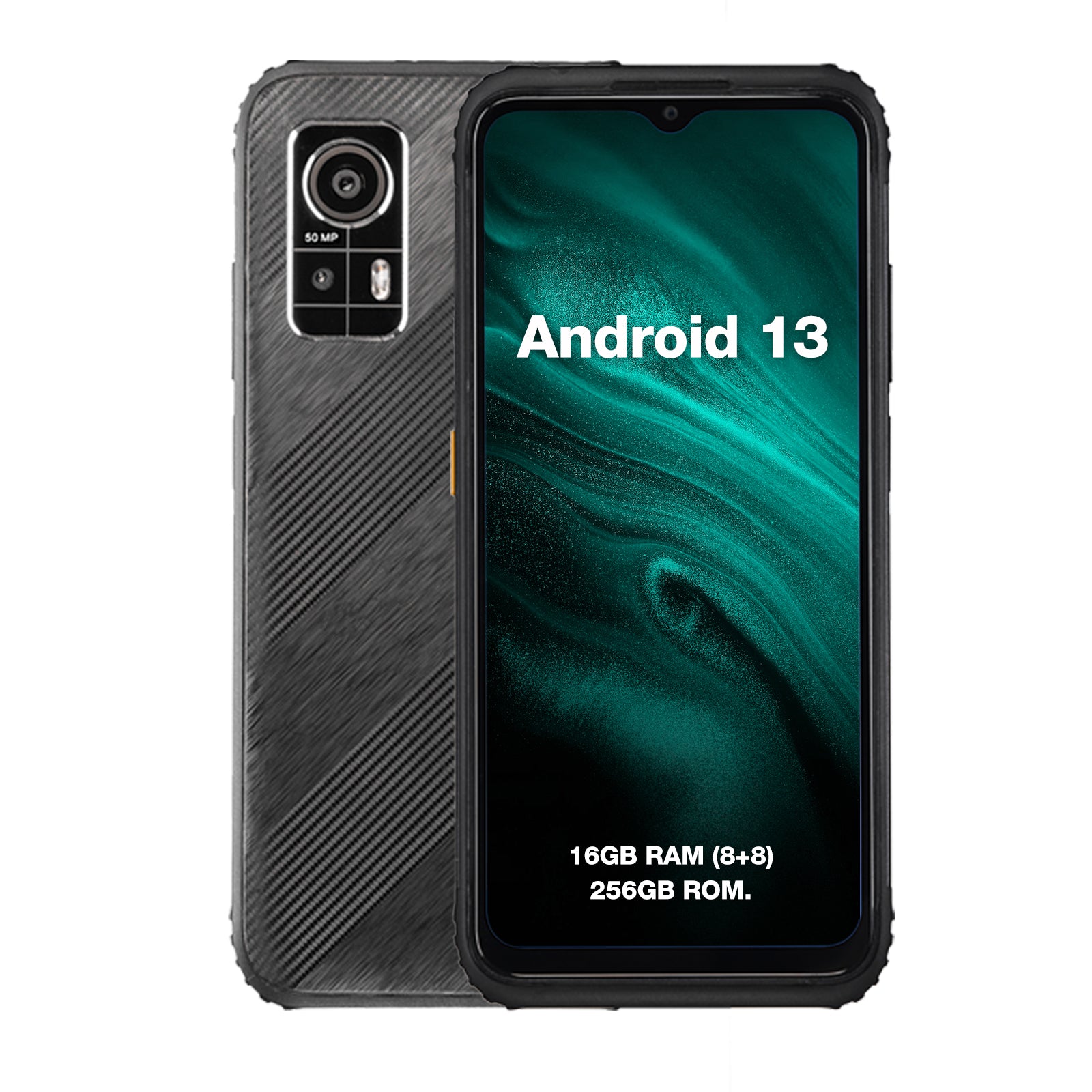 AGM H6 | Ultrasottile | Indistruttibile | Display da 6,56 pollici a 90Hz | 8GB di RAM + 8GB di RAM Virtuale Espansa + 256GB di ROM | Android 13