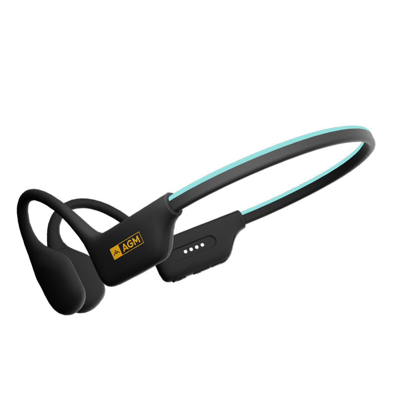 AGM Motion buds | IP68 Impermeabile | Cuffie per Allenamento in Acqua | Auricolari Bluetooth | Cuffie Senza Fili a Conduzione Ossea