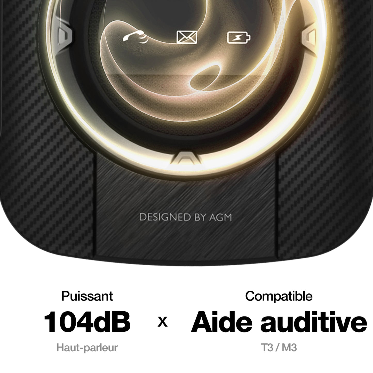 AGM M8 FLIP Security+ | Telefono flip resistente | Dati sicuri | Vulnerabilità ridotte | Nessun tracciamento