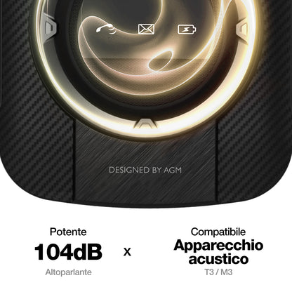 AGM M8 FLIP | Telefono flip robusto 4G | Tasto laterale SOS | Chiamata con un solo clic | Altoparlante potente | Batteria grande | Magazzino negli Stati Uniti