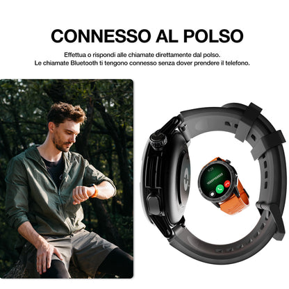 AGM Legion Pro | GPS | Mappe offline | 5ATM | Resistenza all'acqua IP68 | 100+ modalità sportive | Smartwatch