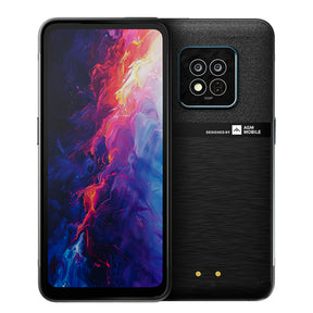 AGM X6 Phantom | Aspetto trasparente | Elegante | Smartphone robusto Octa-Core 5G | Rilevamento della temperatura multi-scena | Pulsante laterale personalizzabile | Fotocamera principale da 50 MP | Android 14