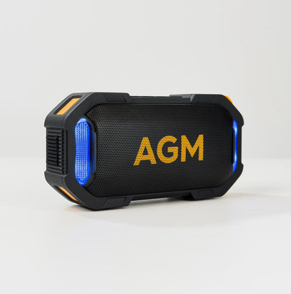 AGM MAG ROCK | Cuffia Bluetooth Magnetica | Impermeabile IPX7 | Galleggiante | Suono Potente 8W | Luci RGB per Feste