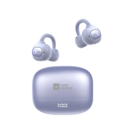 AGM Open Buds 1 | Design Open-Ear | ANC 25+3dB | Autonomia fino a 6 ore | Resistenza all'Acqua IPX4