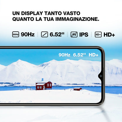AGM NOTE N1 | Fotocamera AI Dual da 50MP | Display da 90Hz | Android 13 | Batteria potente | 8GB RAM + 128GB ROM