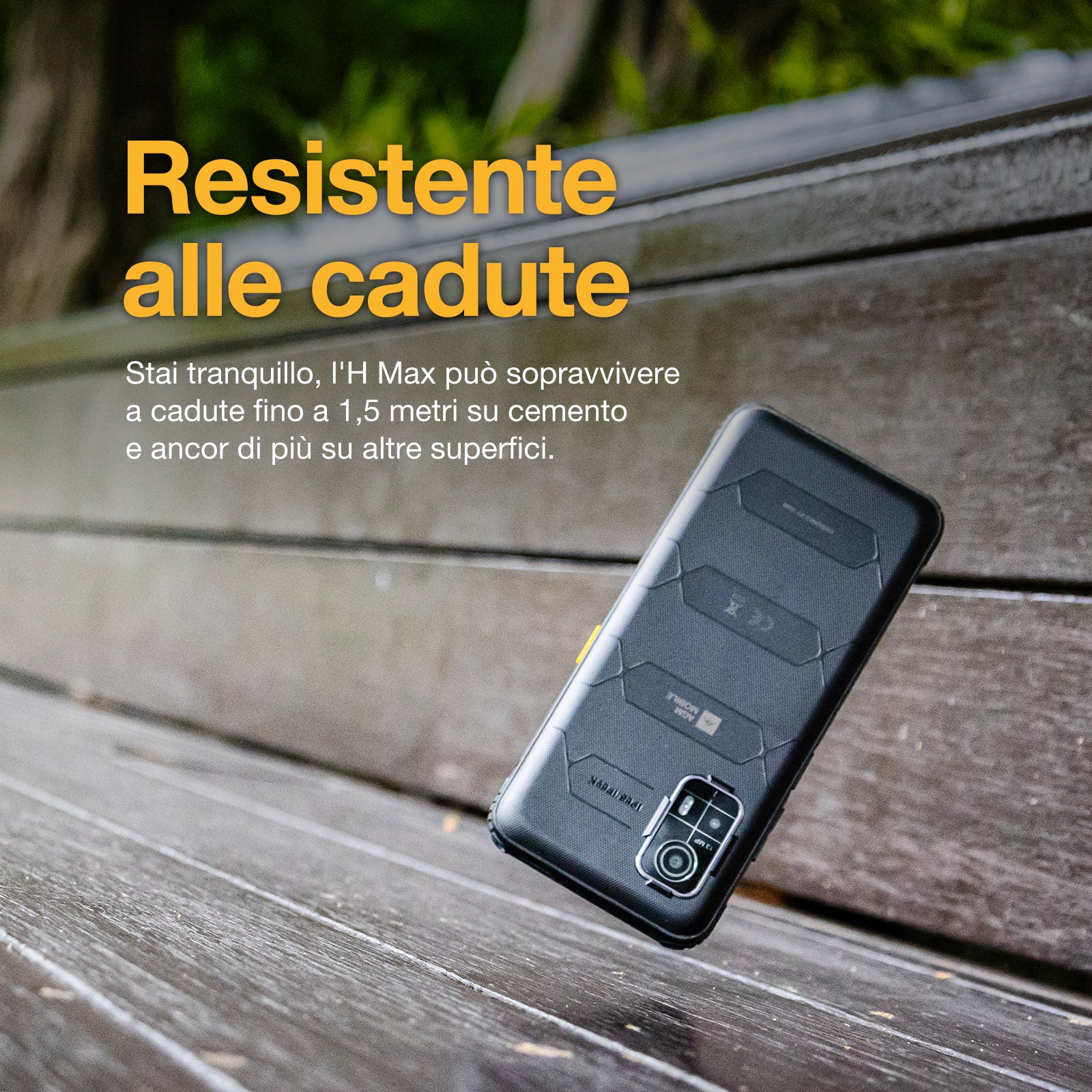 AGM H Max | Robusto | Batteria da 10000 mAh | Leggero e Sottile | Display a 90Hz | Dual SIM 4G | Android 14