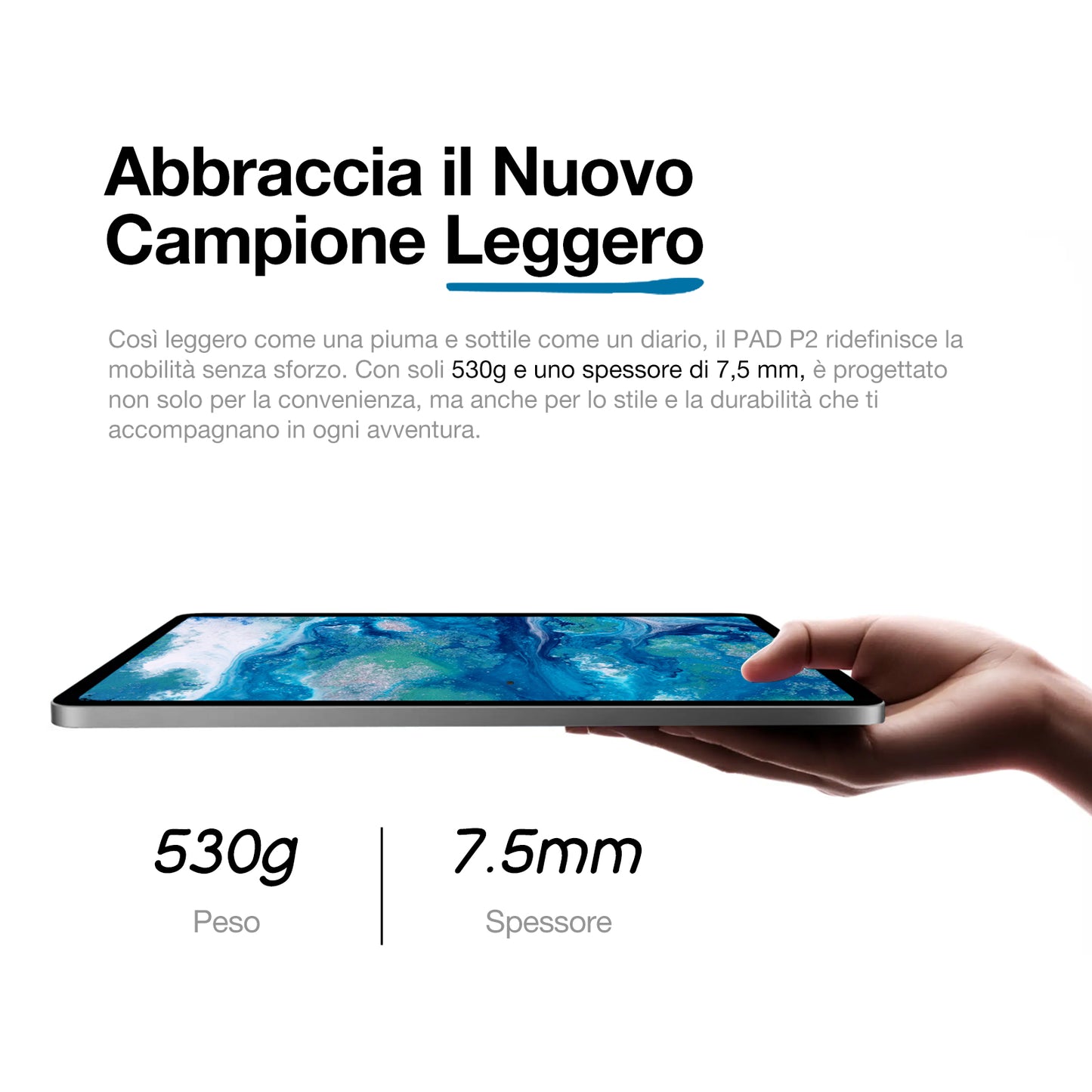 AGM PAD P2 | 4G LTE | Leggero e Sottile | Widevine L1 | Chipset Potente | Android 14