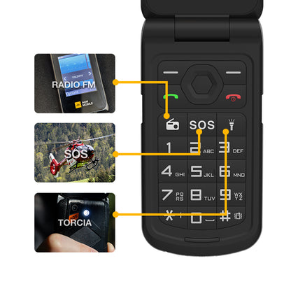 AGM M10｜Avvisi LED intelligenti｜Dual SIM｜Tasto di emergenza SOS｜Altoparlante potente
