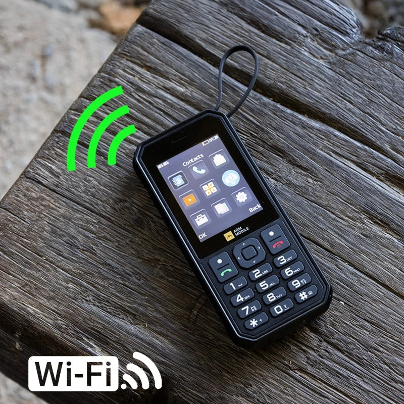 AGM M11｜Power Bank Robusto con Telefono｜Ricarica Inversa Cablata｜Hotspot WiFi 4G｜Batteria 4000mAh｜Supporto Cloud Phone｜Radio FM｜Jack 3.5mm｜Memoria Espandibile fino a 128GB