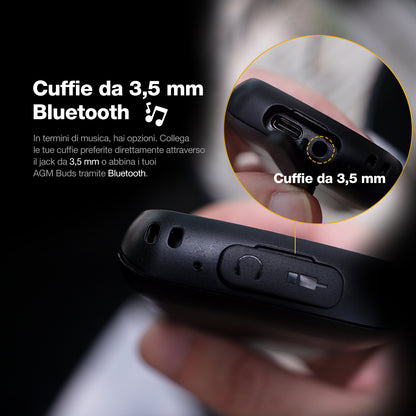 AGM M9 | Robusto | 2G | Ergonomico | Facile da usare | Chiamata rapida | Doppia SIM