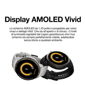 AGM Legion | Resistente | AMOLED | Monitoraggio della salute | Multi-Sport | 5 ATM | Batteria a lunga durata | GPS | Bussola