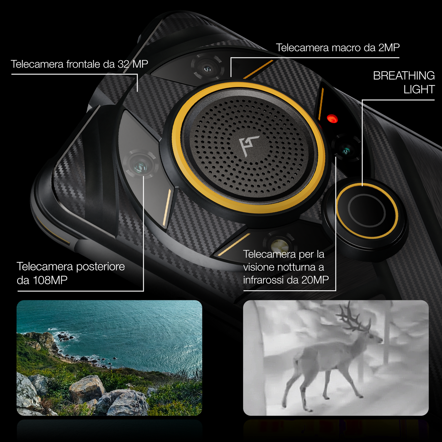 AGM G2 | 5G Telfono indistruttibile senza contratto| Potente processore | Schermo FHD+ da 6,58 pollici a 120Hz | Batteria 7000 mAh | Android 12