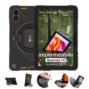 AGM PAD P2 Active | 4G LTE | Robusto | Custodia Rimovibile | Widevine L1 | Helio G99 | Android 14