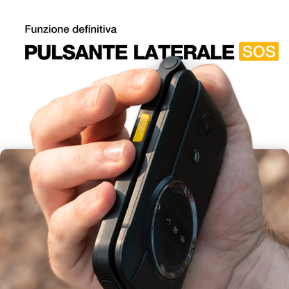 AGM M8 FLIP | Telefono flip robusto 4G | Tasto laterale SOS | Chiamata con un solo clic | Altoparlante potente | Batteria grande | Magazzino negli Stati Uniti