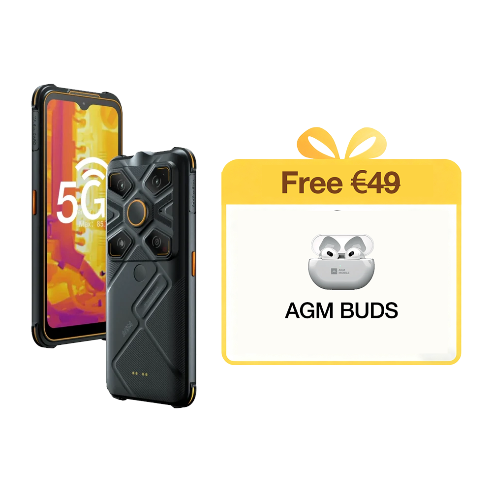AGM Glory G1S | migliore risoluzione della fotocamera: 256 x 192 Frame rate: 25 FPS | Telefono indistruttibile 5G
