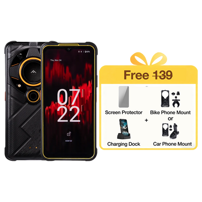 AGM G2 | 5G Telfono indistruttibile senza contratto| Potente processore | Schermo FHD+ da 6,58 pollici a 120Hz | Batteria 7000 mAh | Android 12