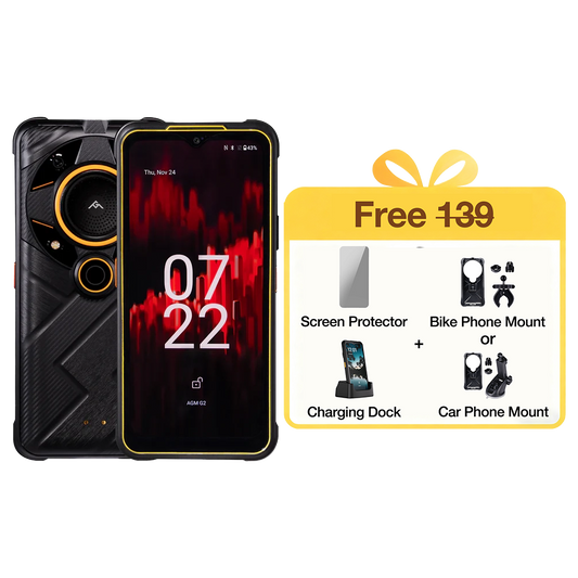 AGM G2 | 5G Telfono indistruttibile senza contratto| Potente processore | Schermo FHD+ da 6,58 pollici a 120Hz | Batteria 7000 mAh | Android 12