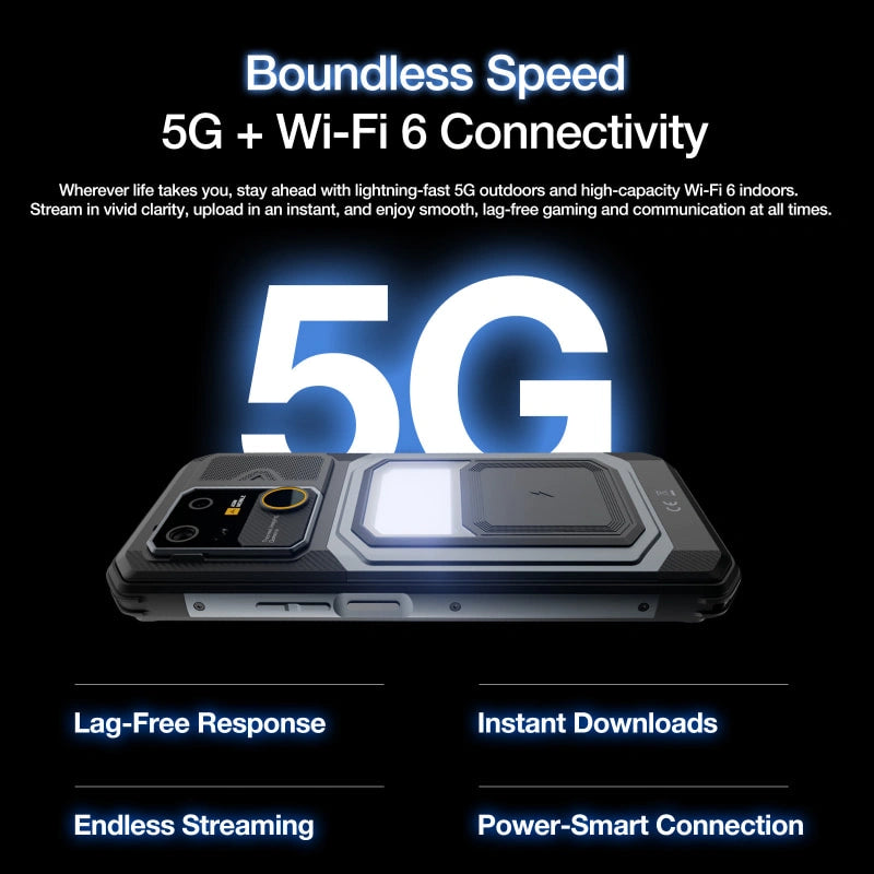 Pre-Vendita | AGM G3 | Smartphone Robusto | 12GB+512GB | Batteria 10000mAh | Fotocamera Frontale 50MP | Display 120Hz | IP68 IP69K | Ricarica Wireless