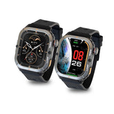 AGM Legion 3 | Smartwatch | Display OLED | Batteria 500mAh | Chiamate Bluetooth | Monitoraggio Frequenza Cardiaca | Impermeabile 5ATM | Torcia LED | Orologio Sportivo Robusto Quadrato