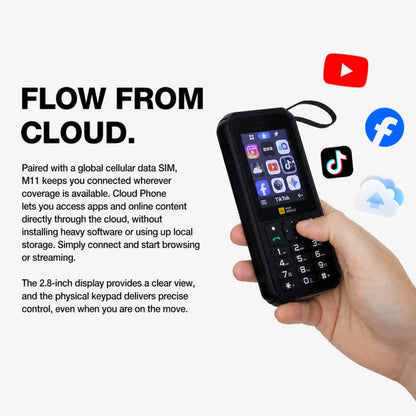 AGM M11 | Telefono MiFi 4G｜Hotspot Wi-Fi portatile｜Batteria da 4000 mAh｜Impermeabile IP68/IP69K｜Ricarica inversa via cavo｜Radio FM｜Jack da 3,5 mm