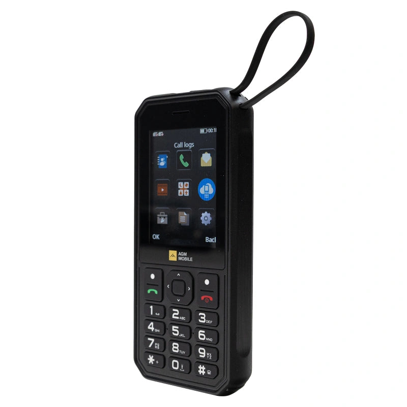 AGM M11｜Power Bank Robusto con Telefono｜Ricarica Inversa Cablata｜Hotspot WiFi 4G｜Batteria 4000mAh｜Supporto Cloud Phone｜Radio FM｜Jack 3.5mm｜Memoria Espandibile fino a 128GB
