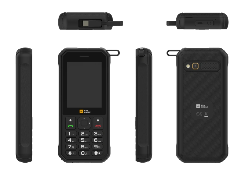 AGM M11｜Power Bank Robusto con Telefono｜Ricarica Inversa Cablata｜Hotspot WiFi 4G｜Batteria 4000mAh｜Supporto Cloud Phone｜Radio FM｜Jack 3.5mm｜Memoria Espandibile fino a 128GB