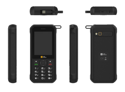AGM M11｜Power Bank Robusto con Telefono｜Ricarica Inversa Cablata｜Hotspot WiFi 4G｜Batteria 4000mAh｜Supporto Cloud Phone｜Radio FM｜Jack 3.5mm｜Memoria Espandibile fino a 128GB