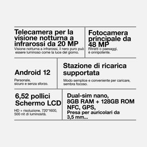 AGM H5 Pro | Android 12 | 3.5W 109dB Altoparlante | Mediatek Helio G85