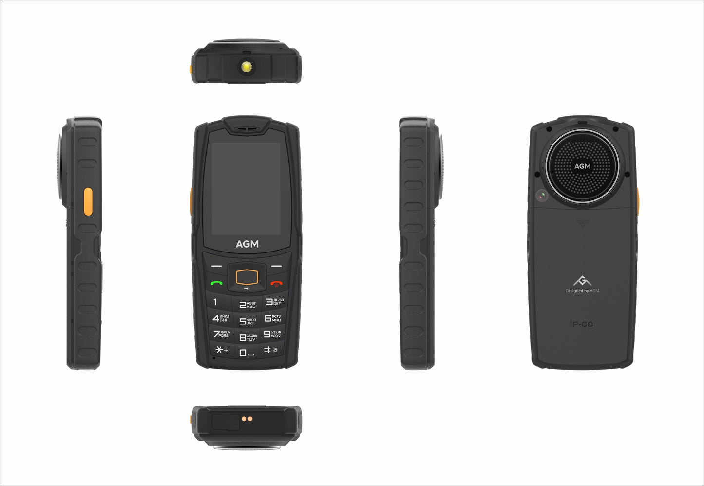 AGM M6 | Telefono Rugged con Tastiera | Altoparlante da 3,5 W, 35 mm, 109 dB